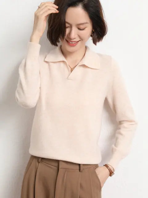 Women's Casual Loose Polyester Warm Sweater for Fall/Winter