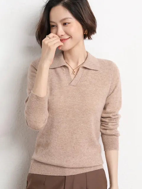 Women's Casual Loose Polyester Warm Sweater for Fall/Winter