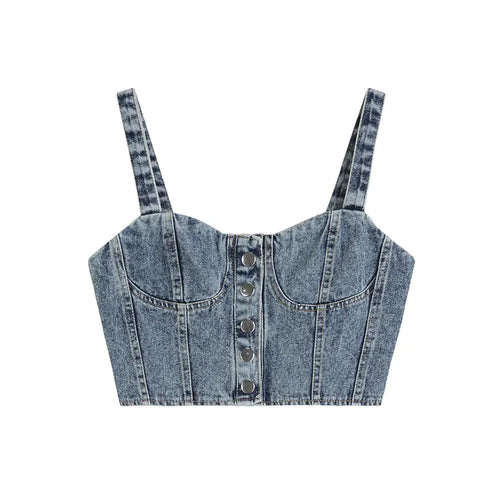 Denim Camisole Summer Sleeveless Top