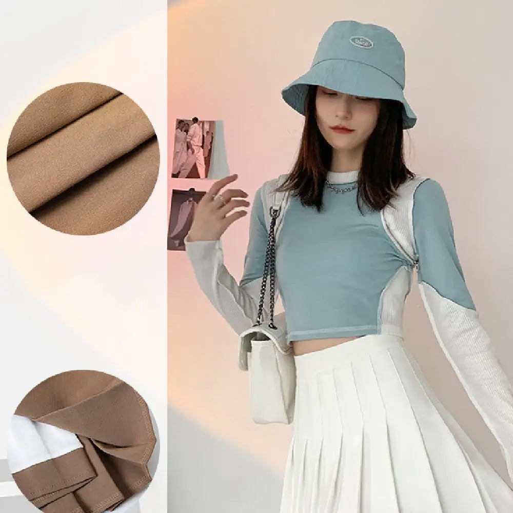 Japanese High Waist Pleated Women's Summer Skirt