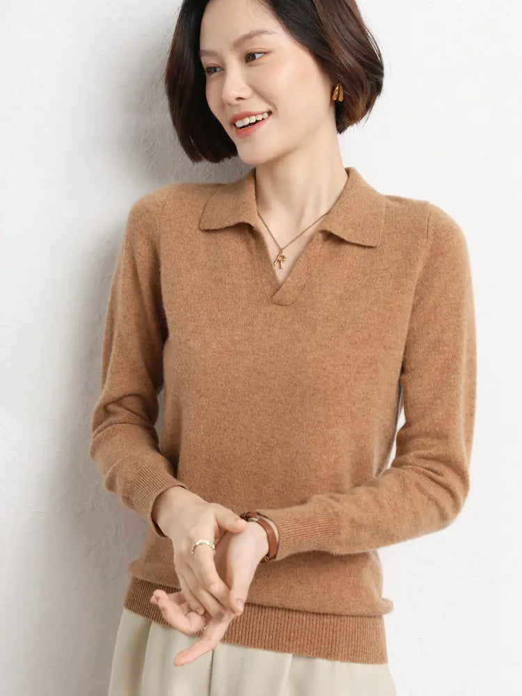 Women's Casual Loose Polyester Warm Sweater for Fall/Winter