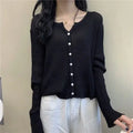 V-Neck Loose Knit Sun Protection Cardigan