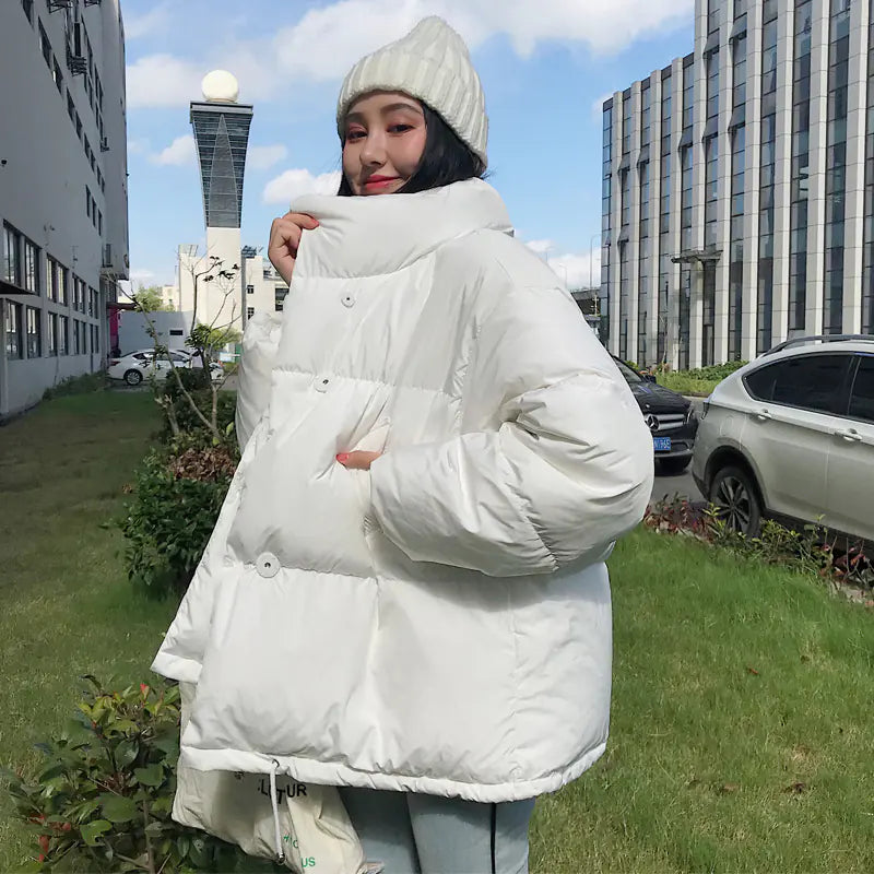 Women's Cotton Jacket - Korean Style Winter Coat