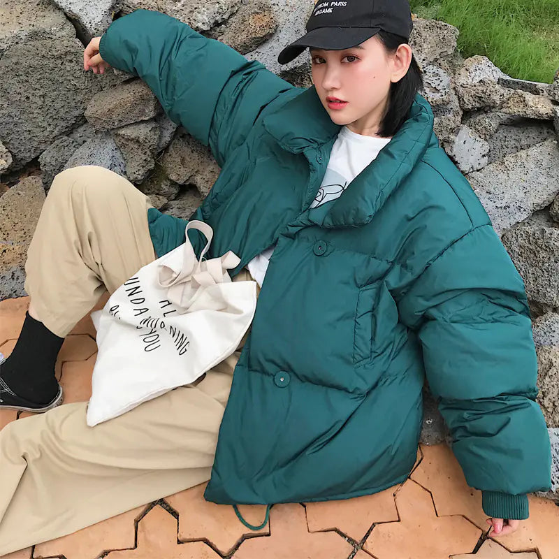 Women's Cotton Jacket - Korean Style Winter Coat